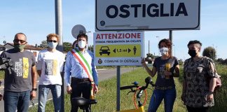 Ostiglia aderisce alla campagna “io rispetto il ciclista”: quattro cartelli per la sicurezza