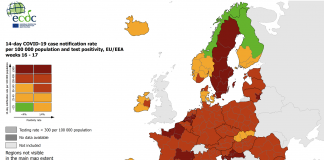 Mappa Ue rischio Covid: Lombardia e Italia in miglioramento