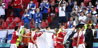 Paura Eriksen e gol Pohjanpalo, Danimarca-Finlandia 0-1