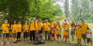 Camminata ecologica da Grazie a Rivalta con un gruppo di 20 volontari
