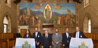 Consegnate le bandiere, parte l’avventura olimpica di San Marino