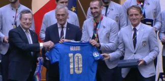Draghi agli azzurri: “Ora siete nella storia”
