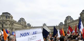 Green Pass obbligatorio, proteste in Francia: 114mila in piazza