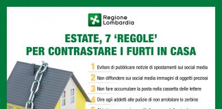 Estate e sicurezza, dalla Regione sette regole per contrastare i furti nelle abitazioni