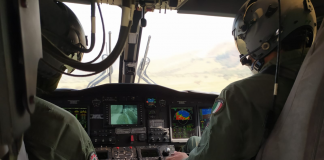 Incendi, nel trapanese intervento dell’elicottero Aeronautica