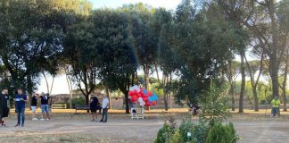 Diabolik, la famiglia lo ricorda al parco degli Acquedotti