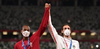 “Saltiamo insieme fuori dal Covid”, Tamberi e Barshim in spot Oms