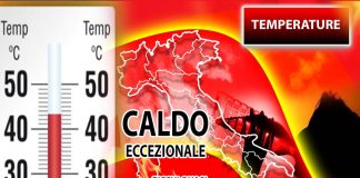 Settimana rovente con Lucifero, attesi picchi di oltre 45°C al Sud