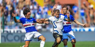L’Inter frena a Marassi, è 2-2 contro la Samp