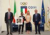Malagò e Vezzali festeggiano il trionfo olimpico della Pesistica