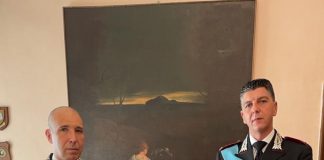 Il nuovo comandante della caserma di Viadana Martufi oggi accolto dal colonnello Minutoli