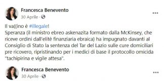 Elezioni Roma, Calenda a Michetti: “Fai ritirare candidata no vax antisemita”