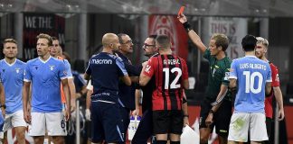 Sarri squalificato per scontro con Saelemaekers e bestemmie