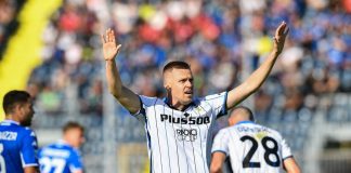 Atalanta 4-1 a Empoli, pari Genoa-Sassuolo e Udinese-Bologna