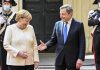 Draghi riceve Merkel a Palazzo Chigi: “Ci mancherà”