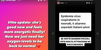 Fedez e Ferragni, figlia Vittoria sta meglio: “Fate attenzione a virus neonati”