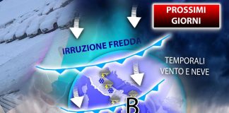 Pioggia e freddo, arriva anche la neve: ecco dove