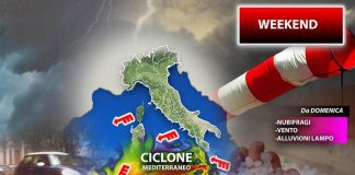Maltempo in arrivo nel weekend 22-23 ottobre, rischio alluvioni: ecco dove