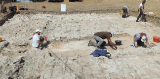 Una vasca e una cisterna scoperte nell’antico porto romano di Volterra
