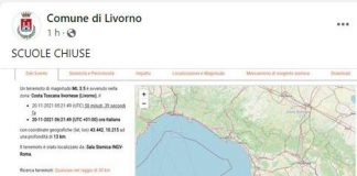 Terremoto al largo costa Livorno, scuole chiuse