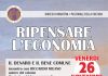 “Il denaro e il bene comune”, il 26 novembre incontro con Riccardo Milano