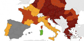Covid Italia, mappa Ecdc: 3 regioni rosse, Bolzano rosso scuro