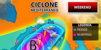 Weekend con tanta pioggia, venti forti e temporali: ecco dove