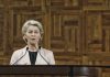 Von Der Leyen “Economia italiana cresce più in fretta che mai”