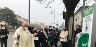 Inaugurato questa mattina il defibrillatore di Ospitaletto