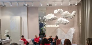 La “dress therapy” di Ilaria Perfetti protagonista di un salotto in rosa al Mantova Village