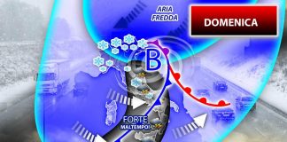 Pioggia, freddo e neve a quote basse domenica 5 dicembre: ecco dove