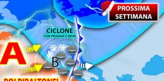 Pioggia e neve dopo Natale, poi boom temperature: ecco dove