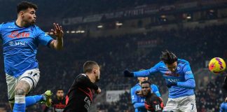 Milan-Napoli 0-1, Inter ringrazia e allunga in vetta