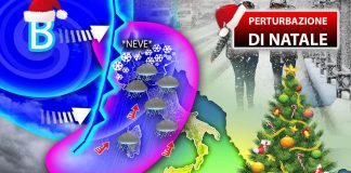 Piogge e neve in arrivo, le previsioni per Natale e Santo Stefano