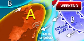 Gelo nel weekend e neve a Natale, le previsioni meteo