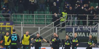L’Inter batte 2-1 la Lazio e torna in vetta