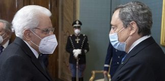 Draghi “La rielezione di Mattarella splendida notizia per il Paese”