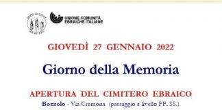 Giornata della Memoria, oggi apre il Cimitero Ebraico di Bozzolo