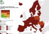 Covid: nella mappa Ecdc, tutta l’Italia in rosso scuro Covid: nella mappa Ecdc, tutta l'Europa in rosso scuro