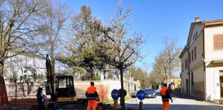 A Pegognaga davanti al sagrato della nuova chiesa piazza Matteotti si fa bella