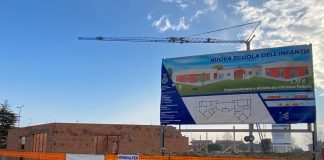 Gazoldo, procedono i lavori alla nuova scuola: in fase di ultimazione la costruzione dei muri