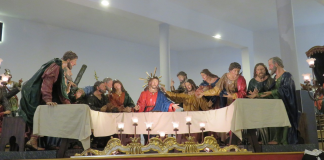 ‘L’ultima cena’ dei Biangardi in esposizione all’aeroporto di Roma