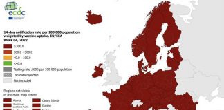Covid oggi, rosso scuro per tutta Italia e Europa: mappa Ecdc Covid oggi, Italia e Europa rosso scuro: mappa Ecdc