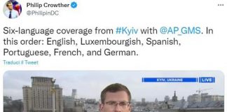 Ucraina-Russia, news in 6 lingue: giornalista da record a Kiev – Video