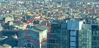 Stazione centrale Milano, vento forte stacca parte di copertura