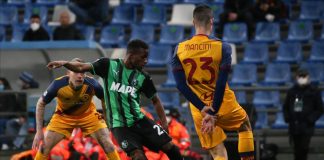 Sassuolo-Roma 2-2, giallorossi salvi al fotofinish