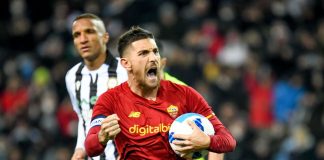 Pellegrini su rigore nel recupero, Udinese-Roma 1-1