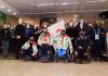 Milano-Cortina, la bandiera paralimpica arrivata in Italia