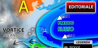 Meteo, weekend tra gelo russo e vortice atlantico: cosa succede