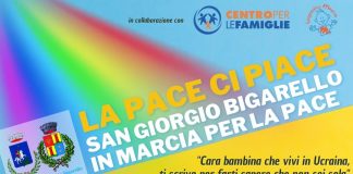 “La pace ci piace”: domenica 27 marzo San Giorgio Bigarello in marcia per la pace